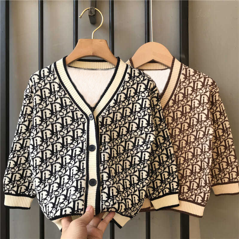 童装洋气春季外套针织韩版开衫