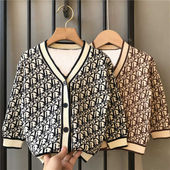 韩版 童装 上衣外套儿童针织开衫 洋气男宝宝春季 潮童 男童毛衣春秋款