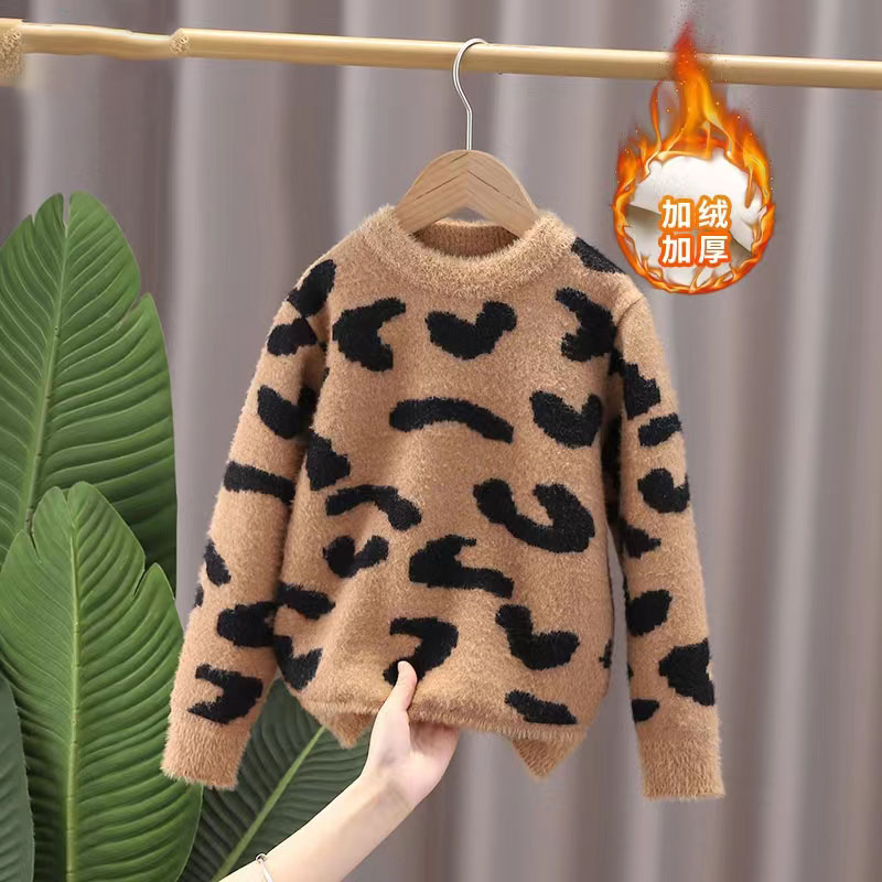 针织毛衣女童洋气秋冬季