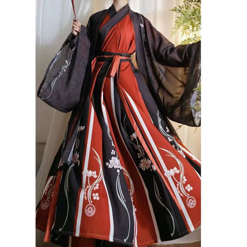 古风汉服慕卿晋制男女同款交领中国风魏晋大袖衫齐腰古装仙气汉服