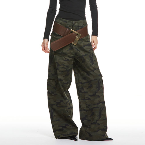复古阔腿裤迷彩工装裤Lalp