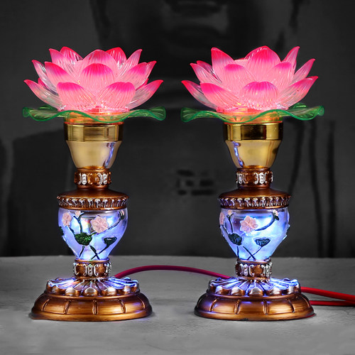 LED莲花灯长明灯正品包邮