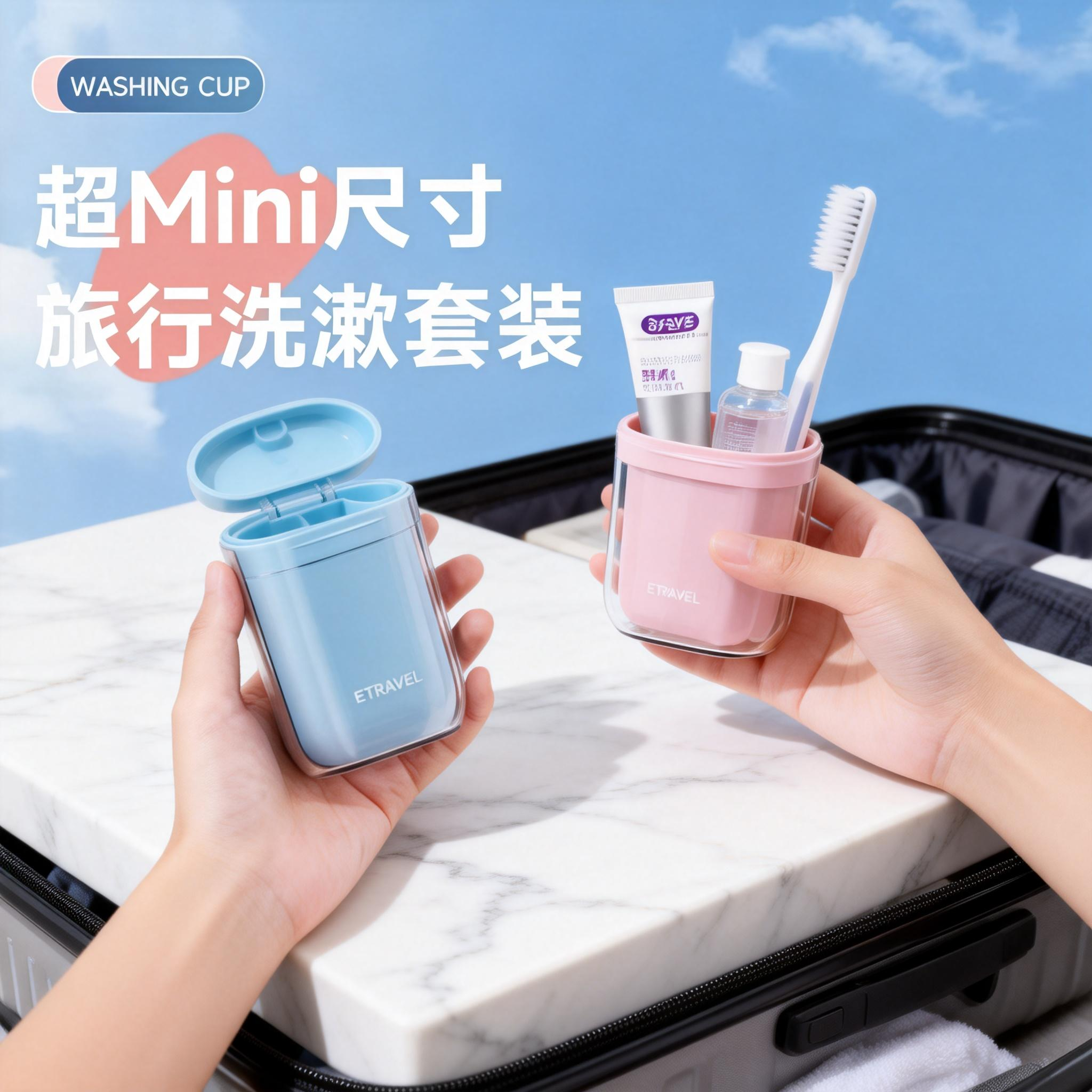 旅行洗漱杯洗漱套装旅游用品便携式出差漱口杯牙刷牙膏牙杯三件套,户外/登山/野营/旅行用品,旅行洗漱套装,淘宝优惠券,粉丝福利购,淘宝优惠卷