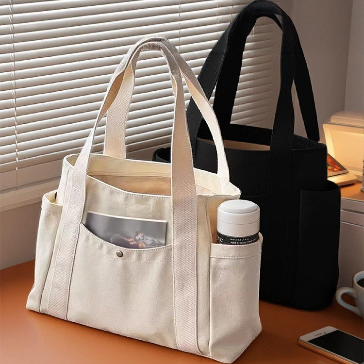 大容量托特帆布包上班外出高颜值通勤百搭学生装书单肩布袋包手提,箱包皮具/热销女包/男包,时尚帆布包,淘宝优惠券,粉丝福利购,淘宝优惠卷
