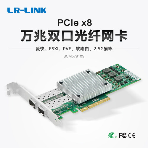 LR-LINK联瑞万兆双口网卡服务器