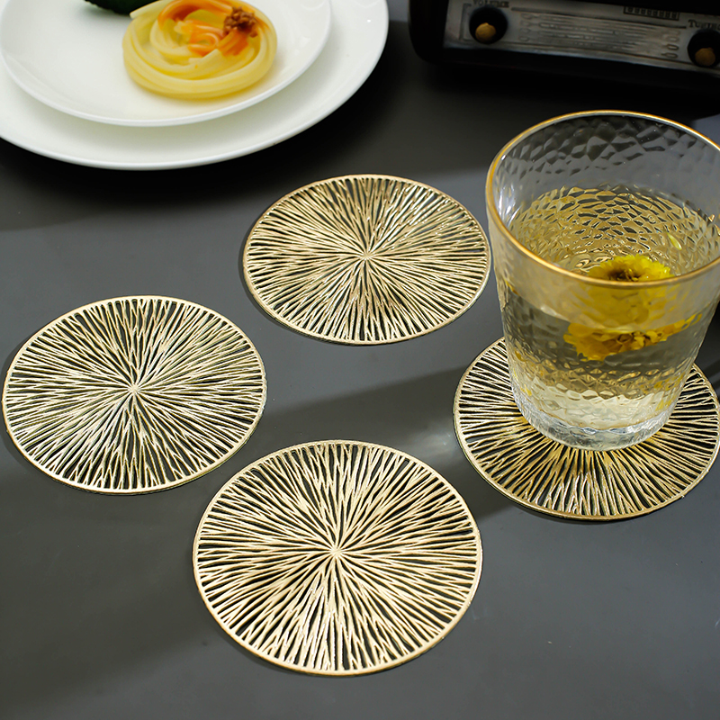 4片装烟花杯垫隔热垫防烫耐高温