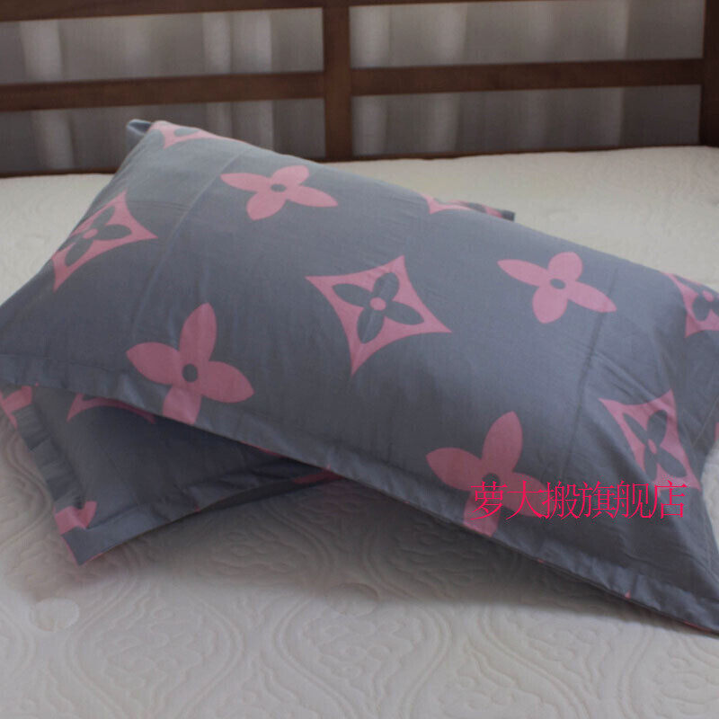 枕套一对加厚大号50X80单人儿童小号枕头套48X74爱侣条枕套一对48