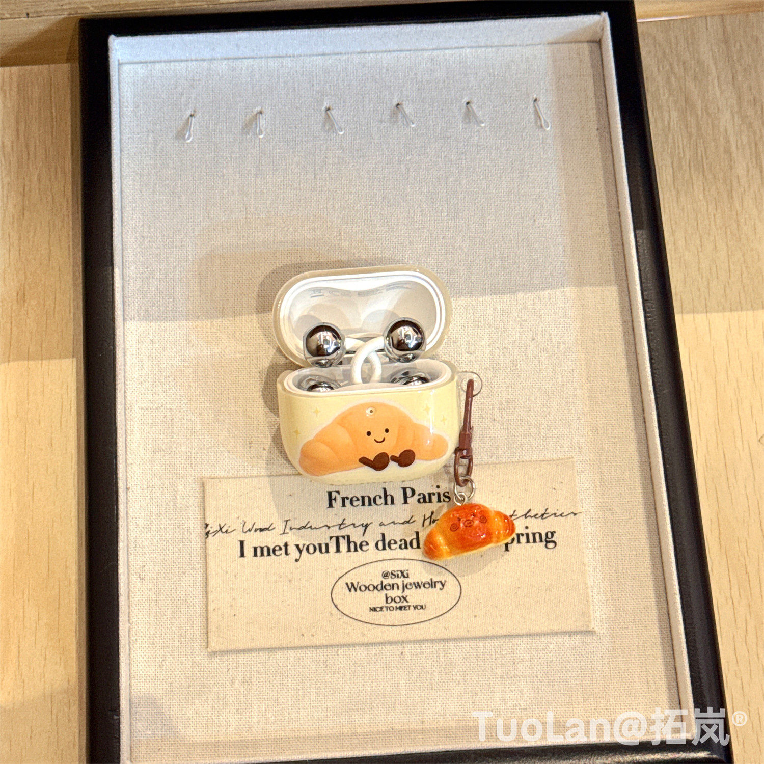 拓岚 适用华为freeclip2耳机保护壳韩系ins奶黄趣味可爱