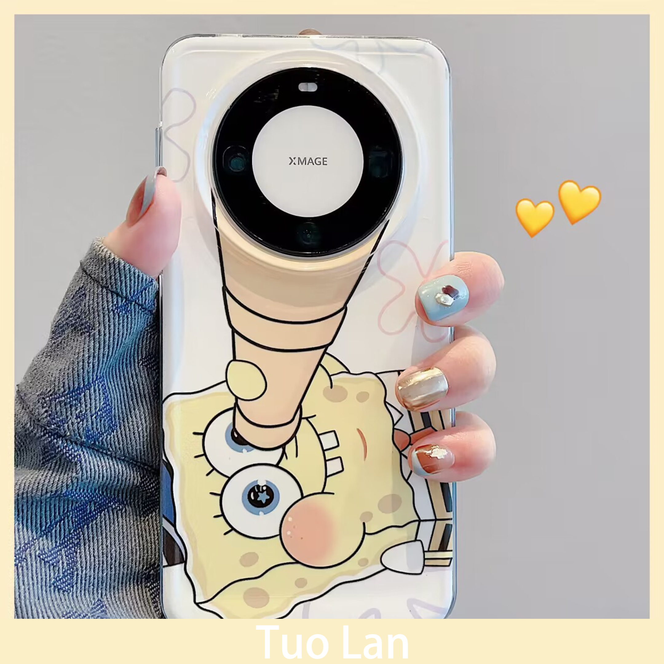 适用华为亚克力动漫卡通保护壳