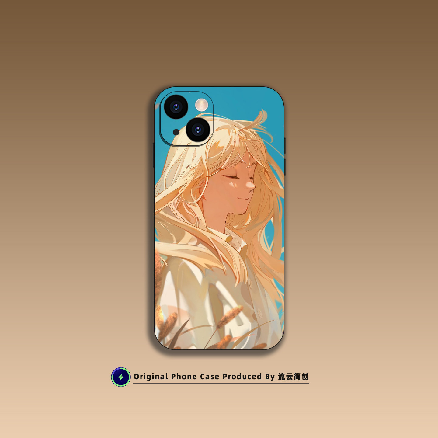 夏天金色麦田少女手机壳适用苹果16小米OPPO个性15红米K90华为VIVO液态硅胶14艺术Air透明磁吸iPhone17ProMax