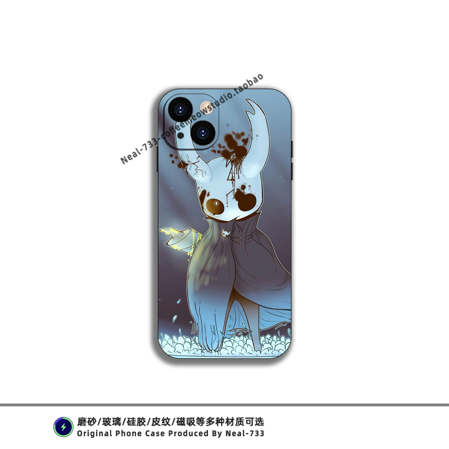 空洞骑士插画手机壳适用iPhone15小米14红米K80华为P70游戏周边OPPO防摔液态硅胶VIVO苹果16ProMax磁吸保护壳