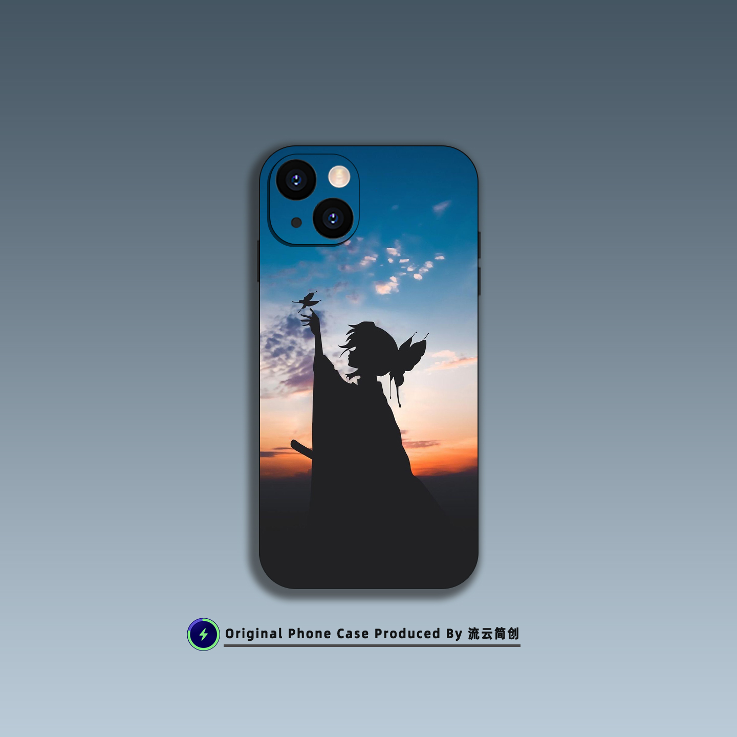 鬼灭之刃蝴蝶忍手机壳适用iPhone17小米15/14华为VIVO艺术OPPO液态硅胶13磁吸MagSafe苹果16ProMax动漫二次元