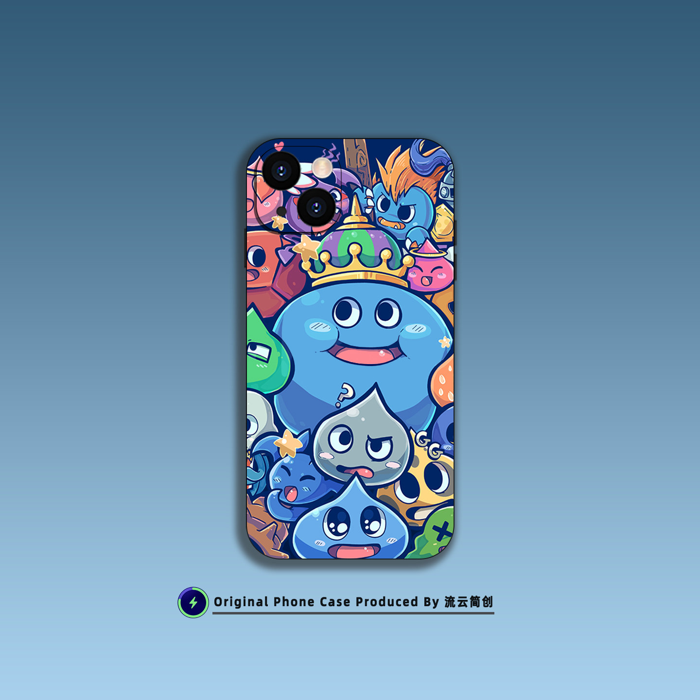 勇者斗恶龙史莱姆防摔手机壳适用于苹果16红米K90小米15卡通OPPO液态硅胶VIVO华为荣耀Air磁吸iPhone17ProMax