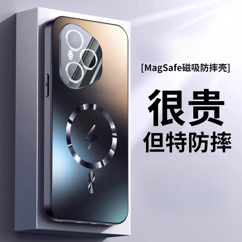 适用荣耀400pro新款磁吸防摔壳