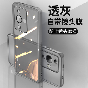 适用华为nova11手机壳半透明硅胶nova10自带镜头膜新款nova9/8/7pro全包防摔简约nova6保护套