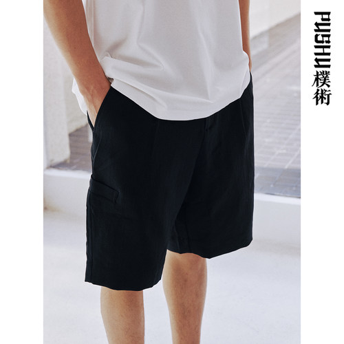 朴术宽松轻薄休闲短裤子