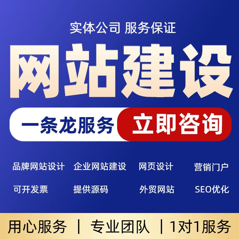 做网站建设企业官网制作模版外贸定制建站商城网页设计一条龙全包
