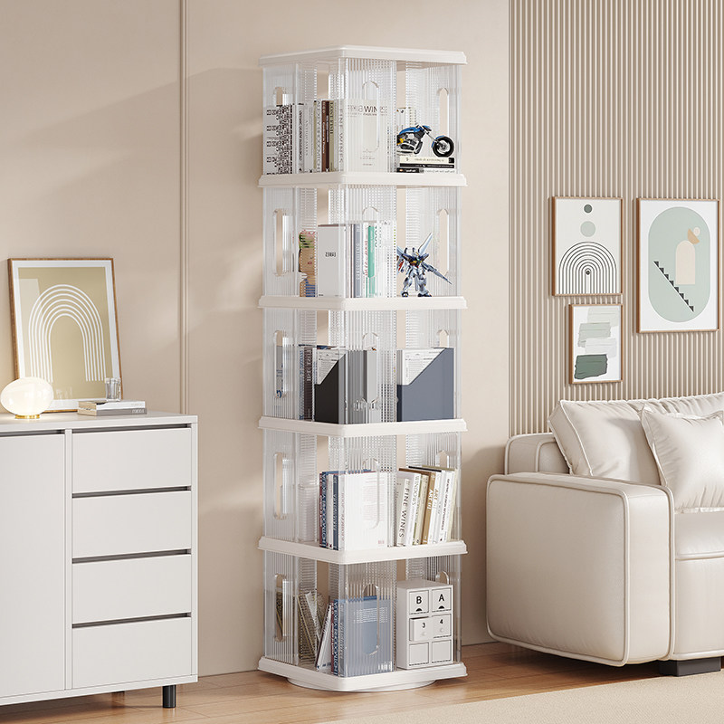 旋转书架落地置物架书柜子家用储物柜儿童客厅展示架学生书本收纳,住宅家具,书架,淘宝优惠券,粉丝福利购,淘宝优惠卷