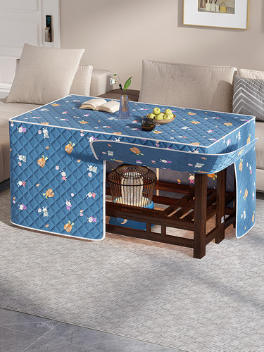 烤火桌子家用折叠桌冬季取暖桌长方形烤火架小户型吃饭餐桌茶几桌