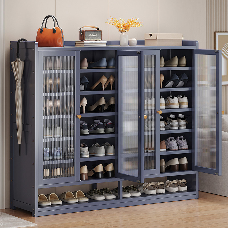 入户鞋柜家用门口楼道外防尘鞋架大容量多层超大门外走廊柜玄关柜