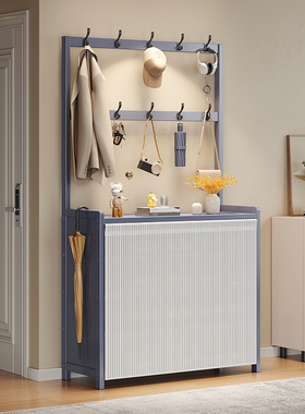 防尘鞋架家用室内好看多层简易鞋柜衣帽架一体门口置物架租房好物