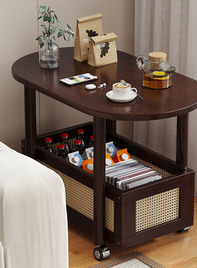 沙发边几客厅2025新款可移动茶几小推车小桌子置物架茶水桌侧边柜