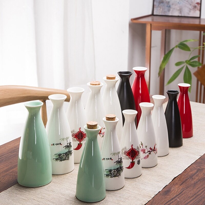 老式二两烫酒壶小酒壶温酒壶酒器中式仿古风老式酒具陶瓷家用白酒