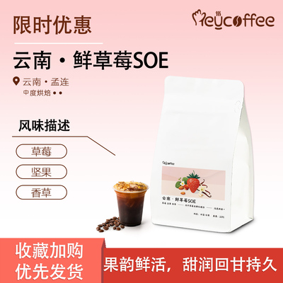 SOE鲜草莓中度烘焙咖啡豆手冲