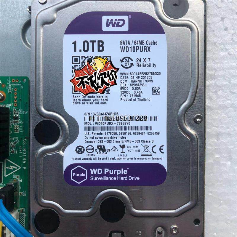 西议价数1t紫盘单机械硬盘5碟400GXI转 口64M 接SATA3