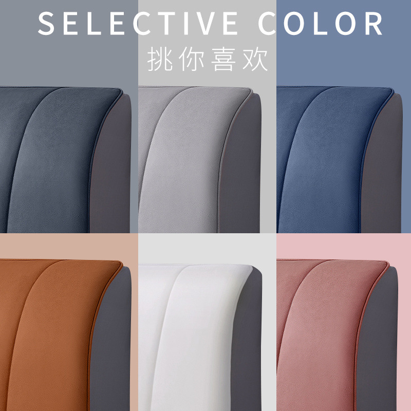 科技布2025新款全包床头套罩软包加厚现代通用夹棉木床靠背防尘套