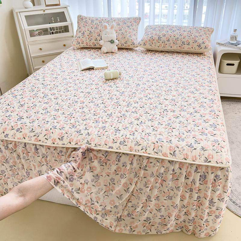 夏天乳胶凉席三件套冰丝床单床裙可折叠防滑凉感软席子加厚空调席,床上用品,乳胶席,淘宝优惠券,粉丝福利购,淘宝优惠卷