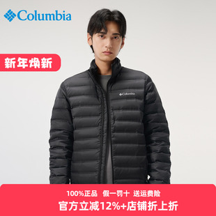 Columbia哥伦比亚羽绒服男25秋冬户外热压拒水轻薄羽绒外套WE9860