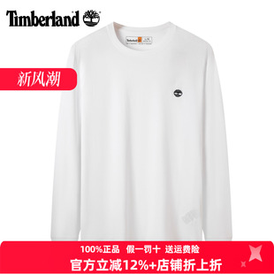 Timberland添柏嵐T恤男長(zhǎng)袖 A5XVK 25秋冬戶外透氣圓領(lǐng)套頭打底衫
