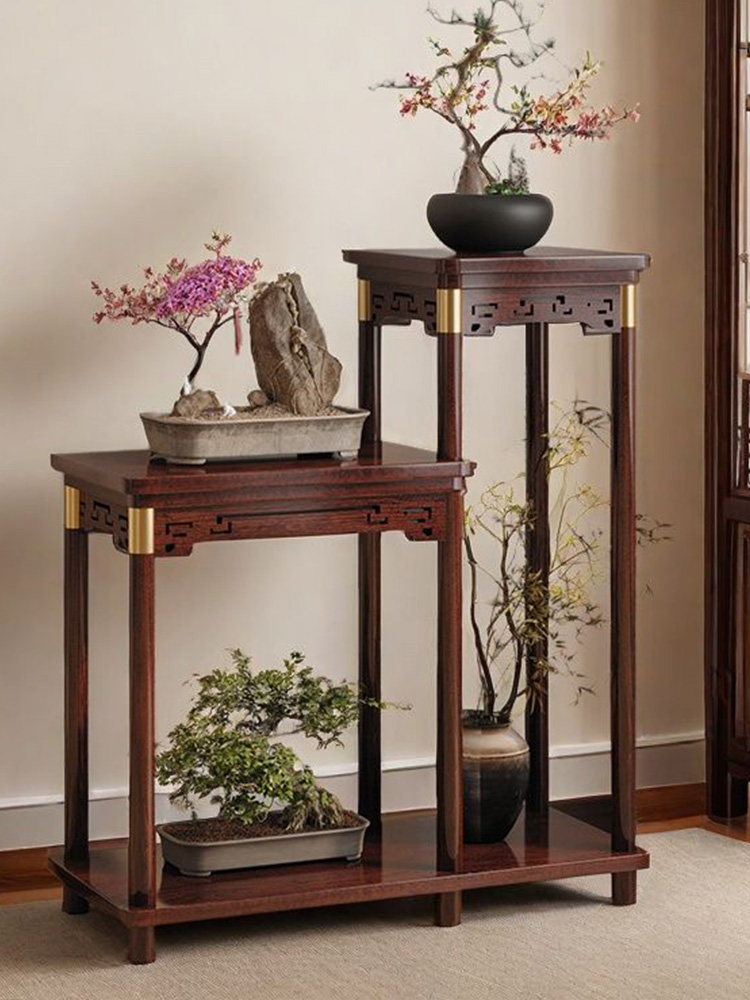 实木花架中式花台阳台家用落地式室内客厅置物架多肉绿萝花盆架子,住宅家具,花架/花几,淘宝优惠券,粉丝福利购,淘宝优惠卷