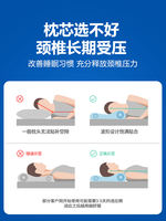 Space slow rebound zero-pressure memory foam pillow core, student dormitory pillow, protecting cervical vertebrae and aiding sleep, single-person household special thumbnail 5