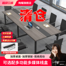 会议桌长桌长条桌子简约现代会议室办公桌椅组合大小型洽谈工作台