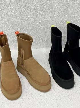 SD231219XZ8JX 皮毛一体加厚松糕雪地靴