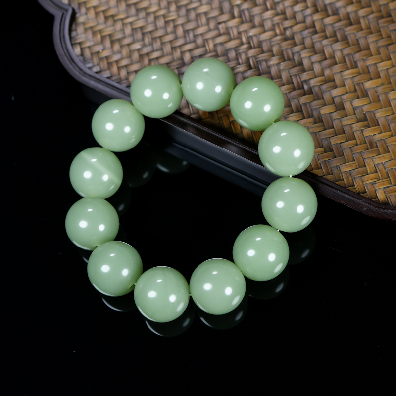 新疆和田玉青白玉18mm手串