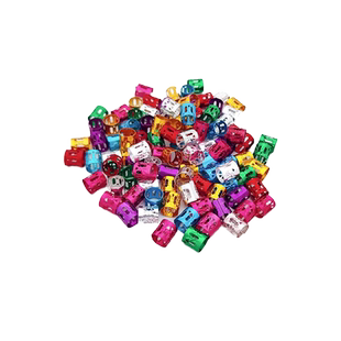 女童甜酷彩色小发扣轻薄不伤发铝扣气质鬼马脏辫酷妹金属小发夹