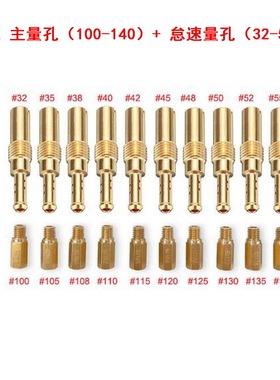 20pcs 化油器量孔pilot主副喷油嘴main jet PWK PWM PE PD FCR PJ