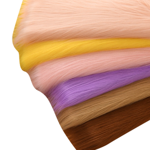 12cm长毛绒布料网红拍照道具椅子装饰背景毛毛垫兽装玩具玩偶面料