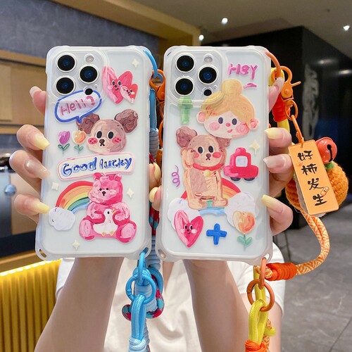 网红彩虹熊适用OPPOReno15手机壳Reno14/13/11/9/10/12全包Reno15pro防摔A6A3A5新潮findX9/X7/X8Pro软硅胶套