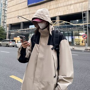 早秋季户外运动防晒冲锋衣外套女春秋2025新款高级宽松登山服W13图片