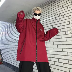 春秋季日系立领夹克衫男士新款潮牌衣服宽松休闲冲锋衣外套HY503图片