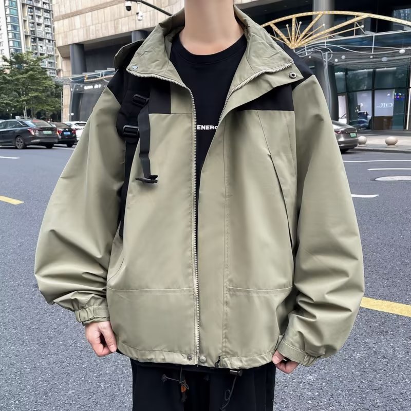 早秋季户外运动防晒冲锋衣外套女春秋2025新款高级宽松登山服W13,男装夹克,星座603-2