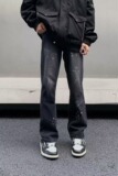 高街复古水洗宽松直筒牛仔裤男ins潮流百搭休闲阔腿长裤N203，男装牛仔裤，星座603-2