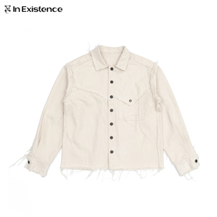 【年终福利】IN EXISTENCE存世 裁片加密厚帆布外套毛边衬衫