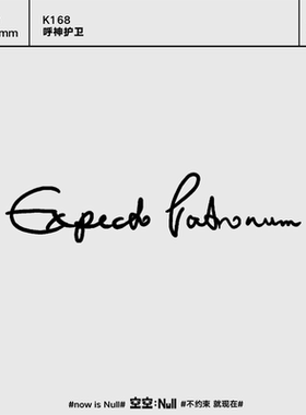 空空NULL 呼神护卫 哈利波特草本保持久防水持久果汁纹身贴锁骨贴
