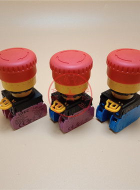 全新原装IDEC和泉22孔急停按钮开关YW1B-V4E11R/02R/20R旋转复位