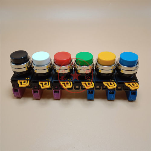 全新原装IDEC和泉凸头自复位按钮开关YW4B-M2E10G 01G/R/Y/S/W/B